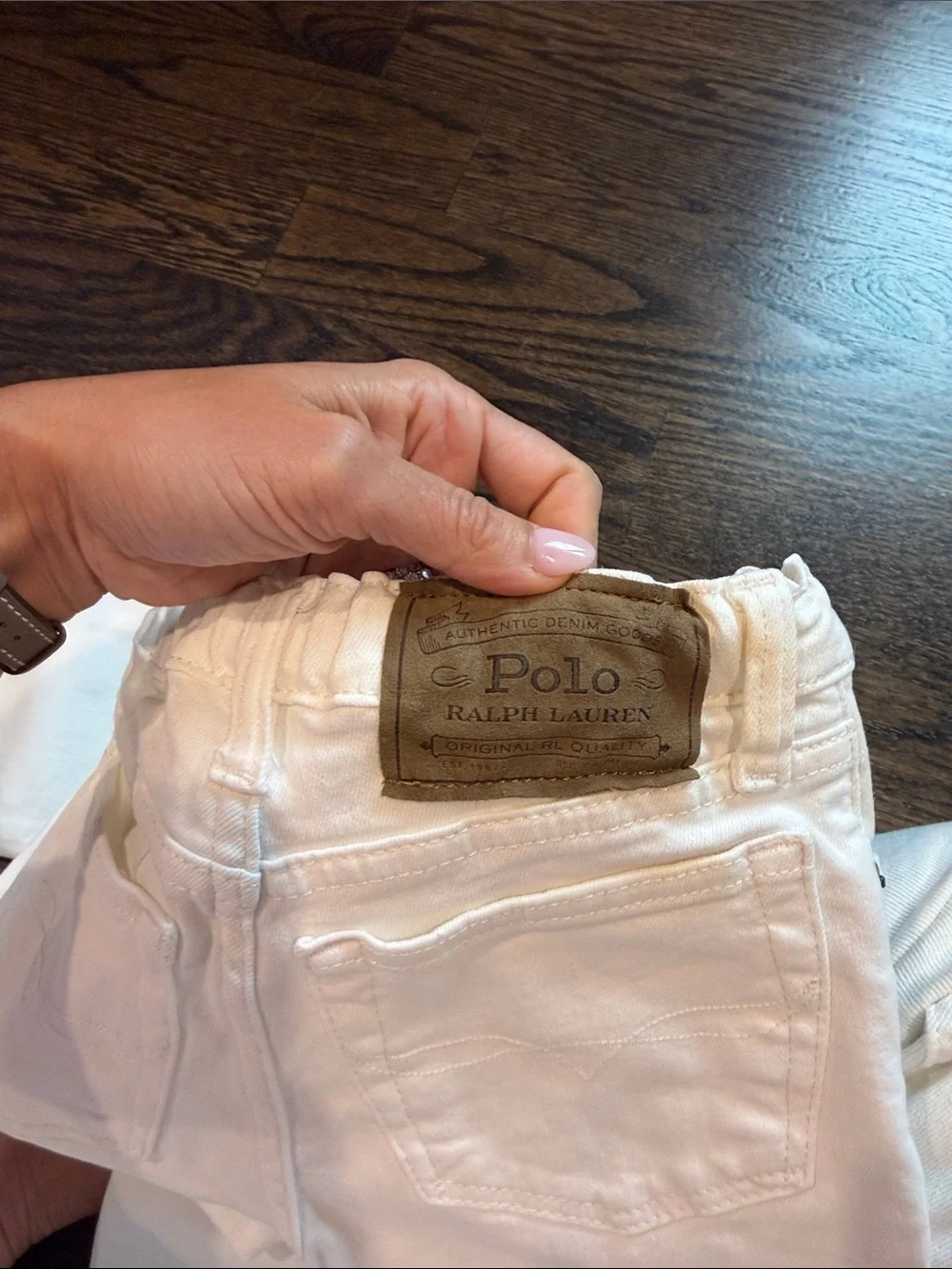 Ralph Lauren White Denim Jeans kids 6